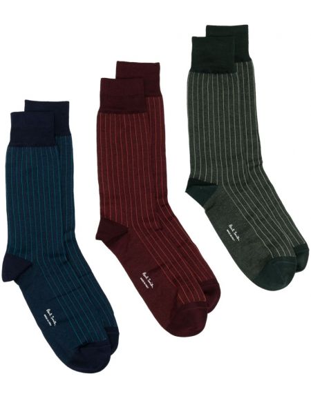 Chaussettes à rayures Paul Smith rouge