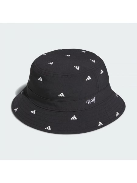 Czarna czapka z nadrukiem Adidas