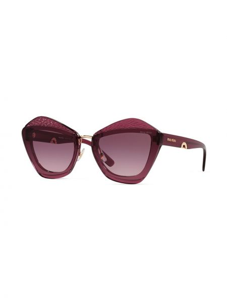 Gafas de sol oversized Miu Miu Eyewear violeta