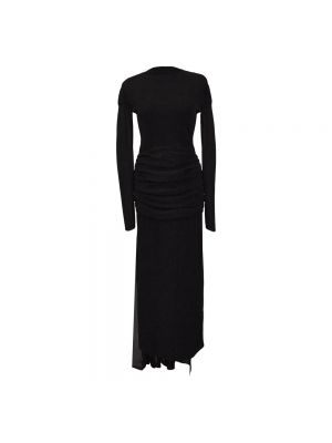 Sukienka wieczorowa drapowana Givenchy czarna