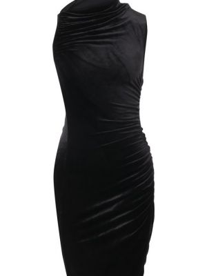 Бархатное платье Rick Owens Lilies черное