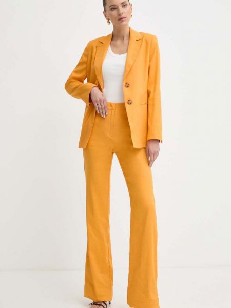 Однотонный пиджак Marella оранжевый