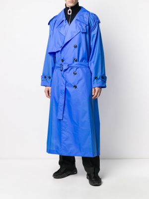 Abrigo oversized Yohji Yamamoto azul