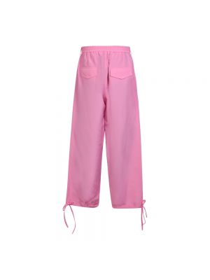 Spodnie relaxed fit Msgm różowe