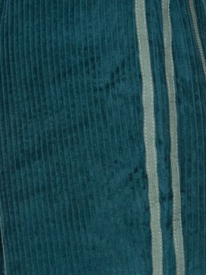 Velvetist kõrge vöökohaga sirged püksid Maria De La Orden