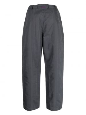 Pantalon droit brodé Off Duty gris
