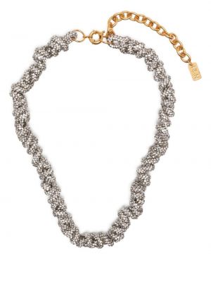 Křišťálový náhrdelník Nº21 stříbrný
