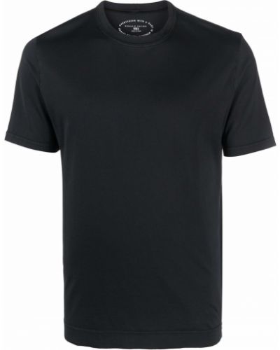 T-shirt con scollo tondo Fedeli nero