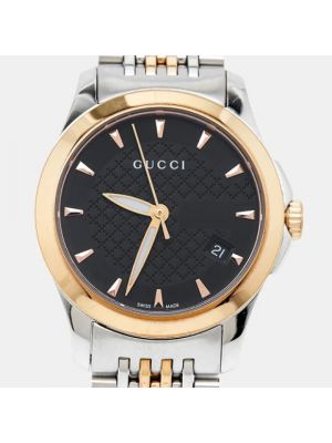 Relojes de acero inoxidable Gucci Vintage negro