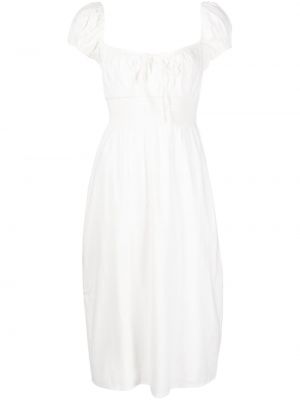 Μίντι φόρεμα Reformation λευκό