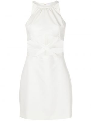 Mini šaty bez rukávů na zip Likely - bílá