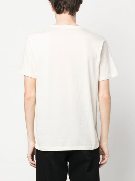 T-shirt di cotone con stampa Cotopaxi bianco