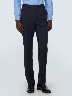 Vlněný oblek Polo Ralph Lauren modrý