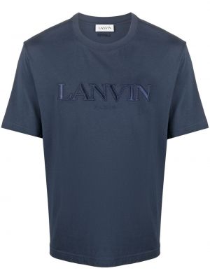 Brodert t-skjorte Lanvin blå