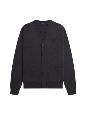 Cardigan Fred Perry gris