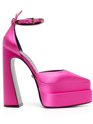 Sandales ar platformu Versace rozā