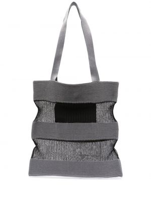 Priehľadná pletená nákupná taška Cfcl sivá