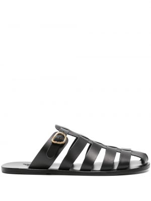 Kožené sandále bez podpätku Ancient Greek Sandals čierna