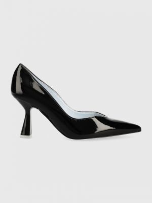 Ниски обувки с висок ток Chiara Ferragni черно