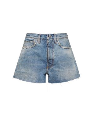 Shorts en jean en coton Maison Margiela bleu