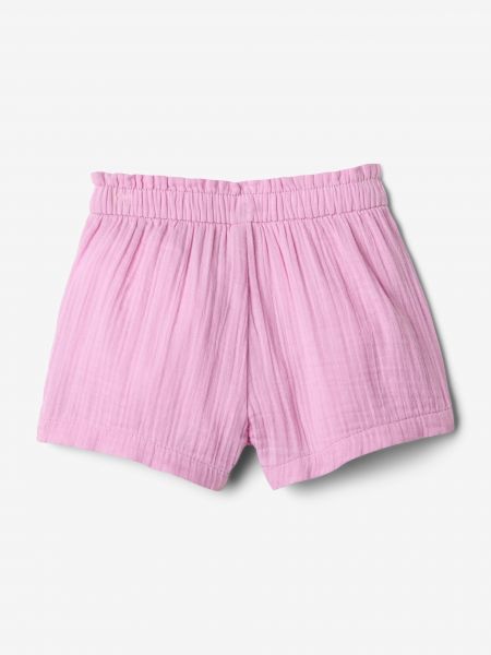 Mušelínové šortky Gap ružová
