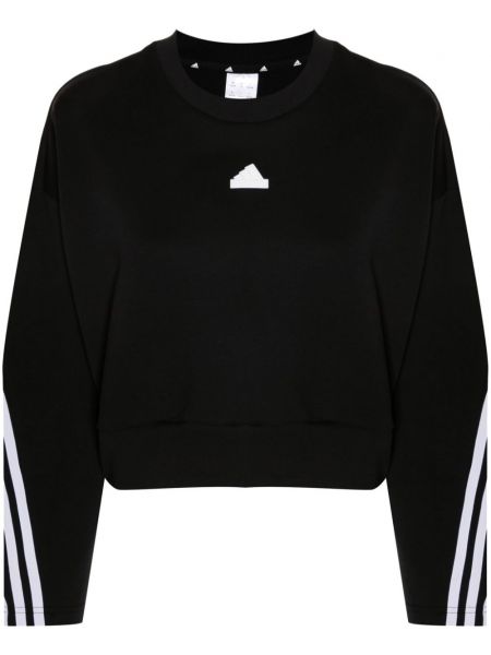 Stribet sweatshirt Adidas sort