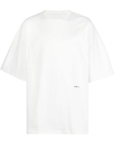 Camiseta con estampado oversized Oamc blanco