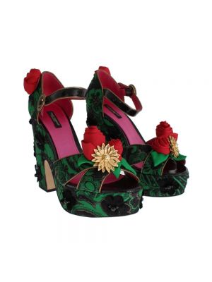 Calzado de cristal de estampado de serpiente Dolce & Gabbana