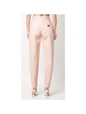 Pantalones ajustados de cintura alta Dolce & Gabbana rosa