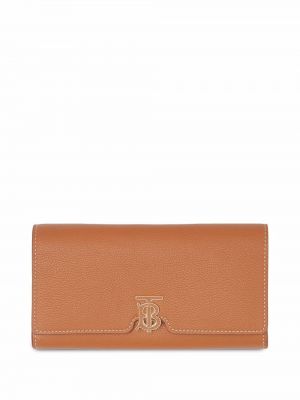 Portefeuille à imprimé Burberry marron