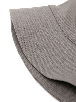 Bavlněný klobouk s výšivkou Nanushka šedý