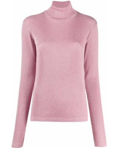Jersey de cuello vuelto de tela jersey Mm6 Maison Margiela rosa