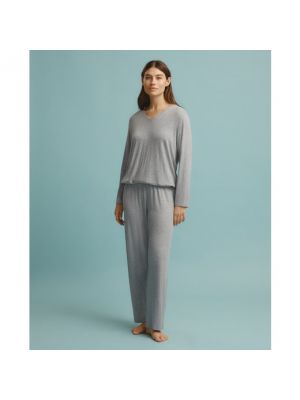 Pijama de tejido jacquard énfasis gris