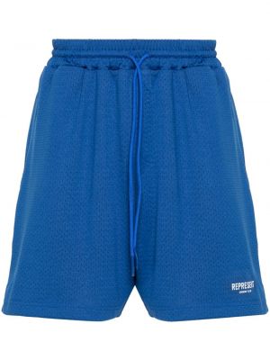 Shorts de sport à imprimé Represent bleu