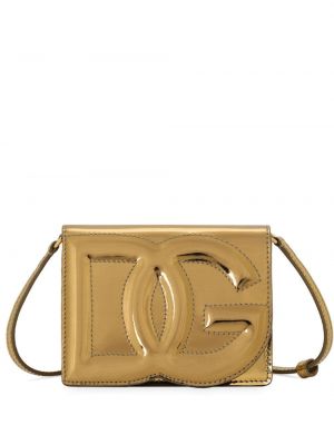 Crossbody kabelka Dolce & Gabbana zlatá