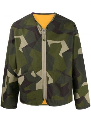 Jacke mit camouflage-print Universal Works grün