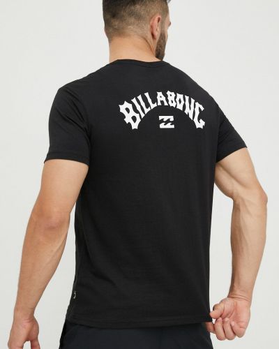 Памучна тениска с дълъг ръкав с принт Billabong черно