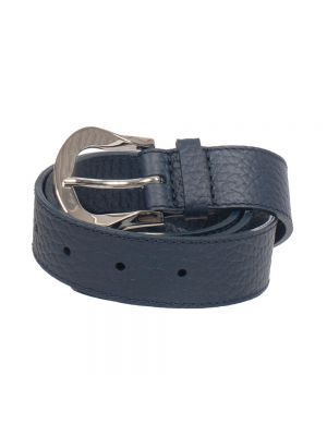 Cinturón de cuero con hebilla Orciani azul