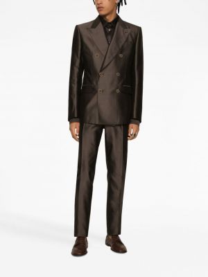 Oblek Dolce & Gabbana hnědý