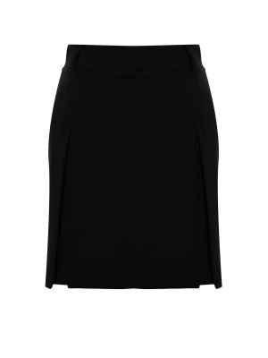 Πλεκτή φούστα mini Trendyol μαύρο