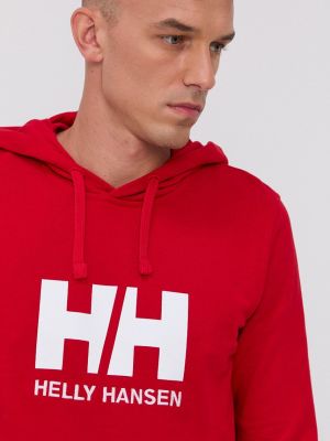 Bluza z kapturem Helly Hansen czerwona
