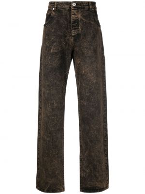 Distressed straight jeans Balmain schwarz