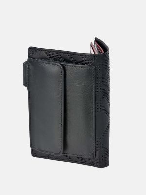 Кожаный кошелек Pierre Cardin черный