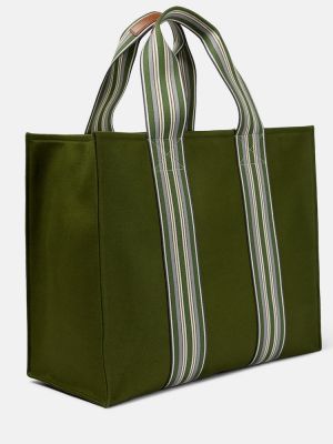 Шопинг чанта на райета Loro Piana зелено