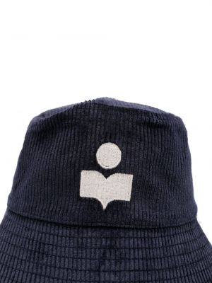 Manšestrový klobouk Isabel Marant modrý