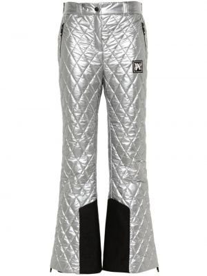 Pantaloni matlasate reflectorizante Palm Angels argintiu