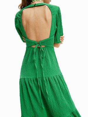 Платье миди Desigual зеленое