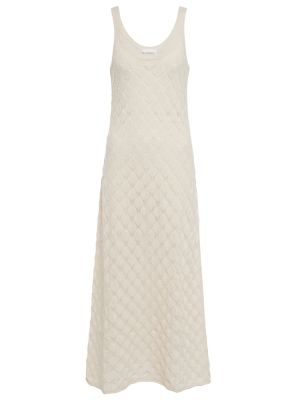 Кашемировое платье макси Chloã©, белый