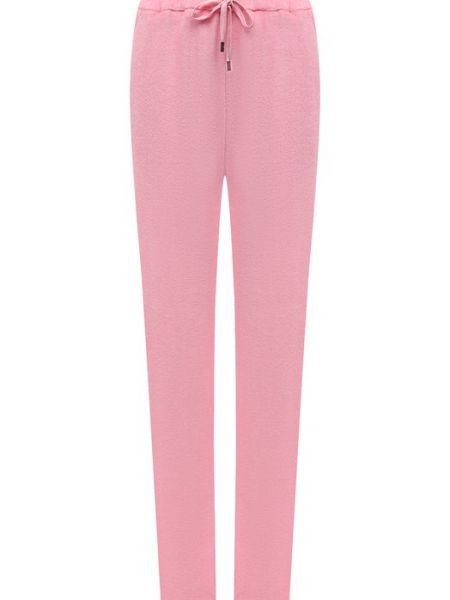 Хлопковые брюки Tom Ford розовые