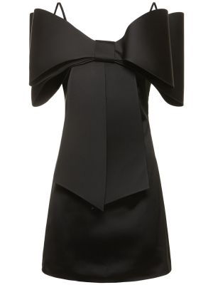 Mini šaty s mašlí Mach & Mach černé